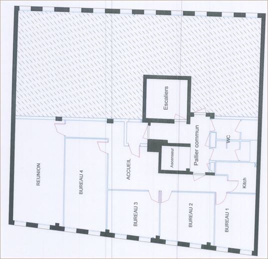 Location Bureaux récents 135 m² non divisibles