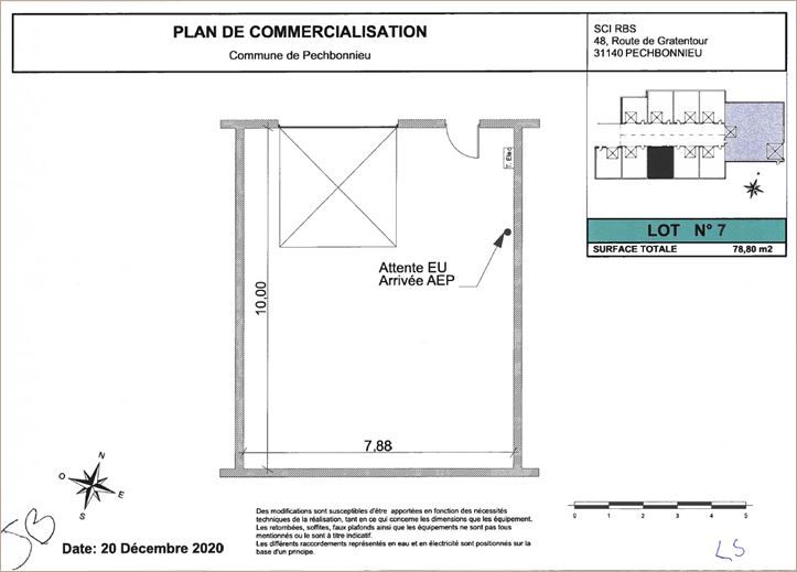 Vente Locaux d'activité 79 m² non divisibles
