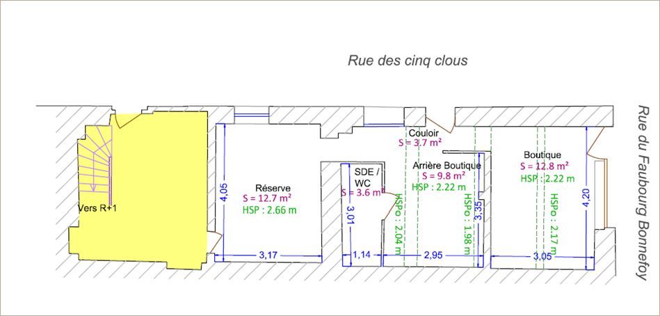 Vente Commerce/boutique 43 m² non divisibles