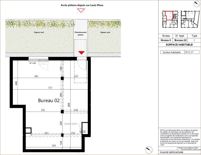 Vente Commerce/boutique 58 m² non divisibles