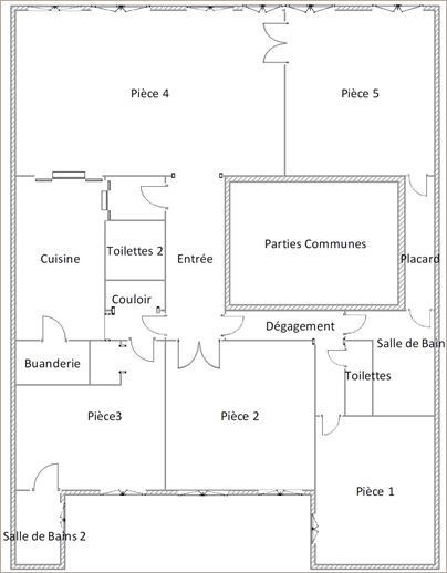 Location Bureaux haussmanniens 175 m² non divisibles
