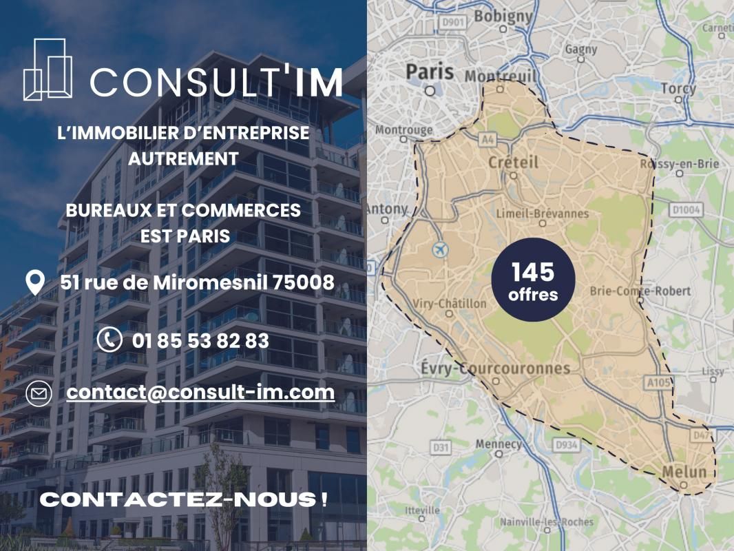 Location bureaux 112 m² non divisibles