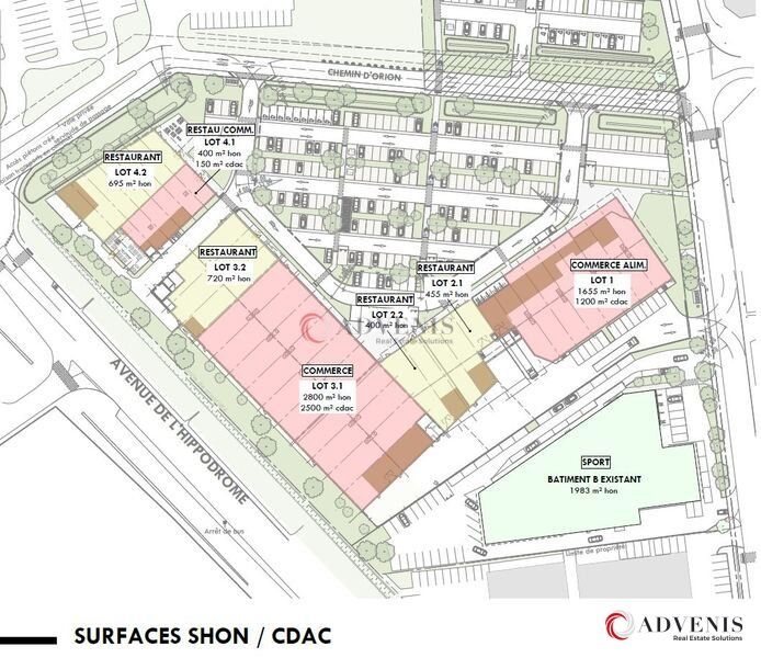 A LOUER - LOCAL COMMERCIAL 452 M²