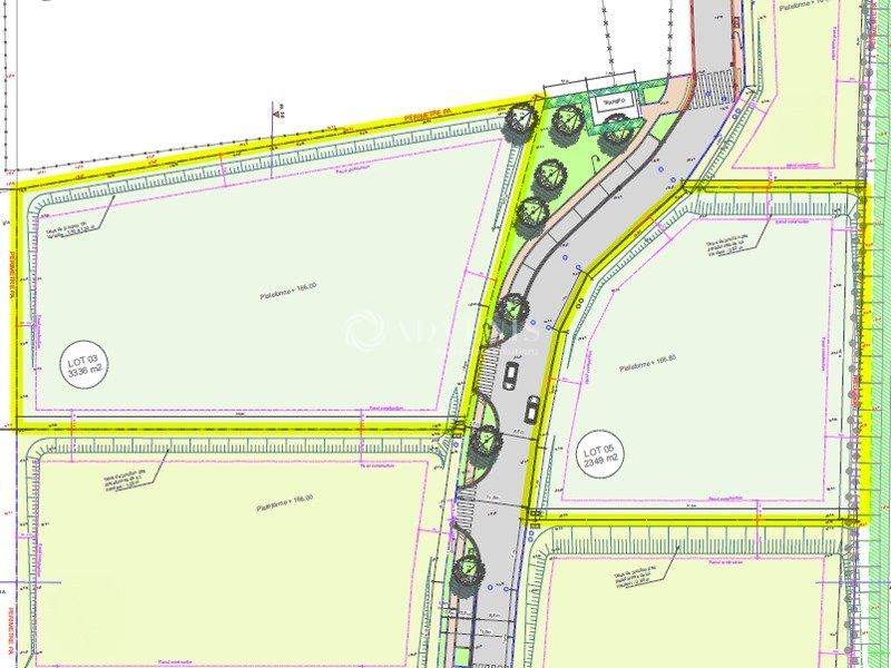 Vente terrain 2349 m² non divisibles