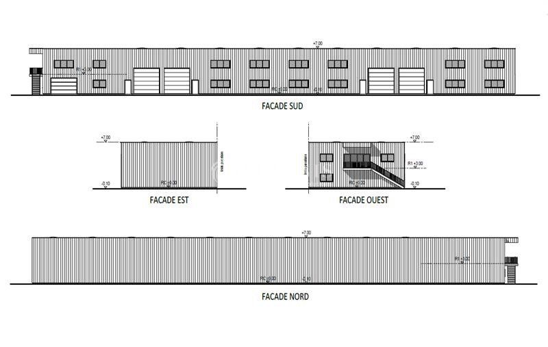 Cellules d'activités d'environ 336 m² à 1 447 m², à louer au Nord de Tours