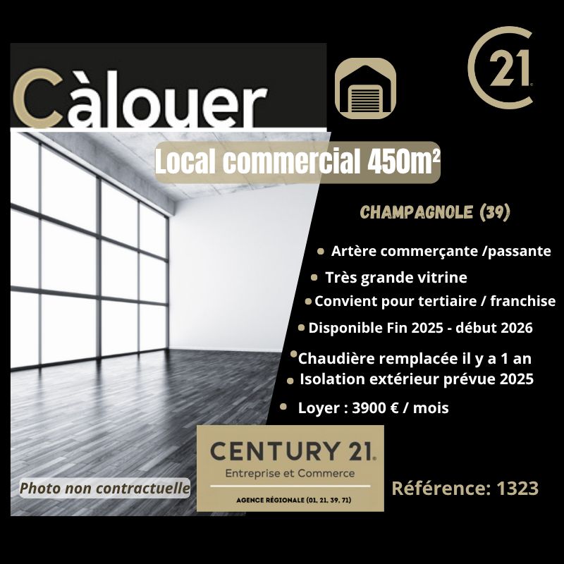 Location local commercial 450.00 m² à CHAMPAGNOLE