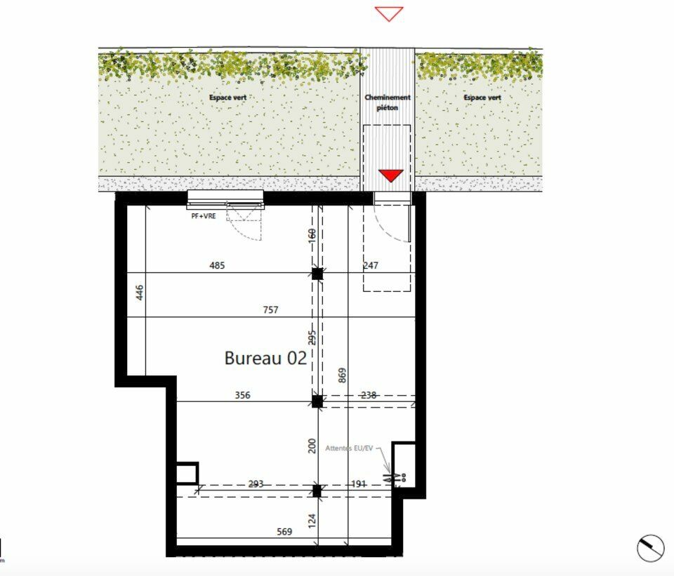 Vente local commercial 58.52 m² non divisibles