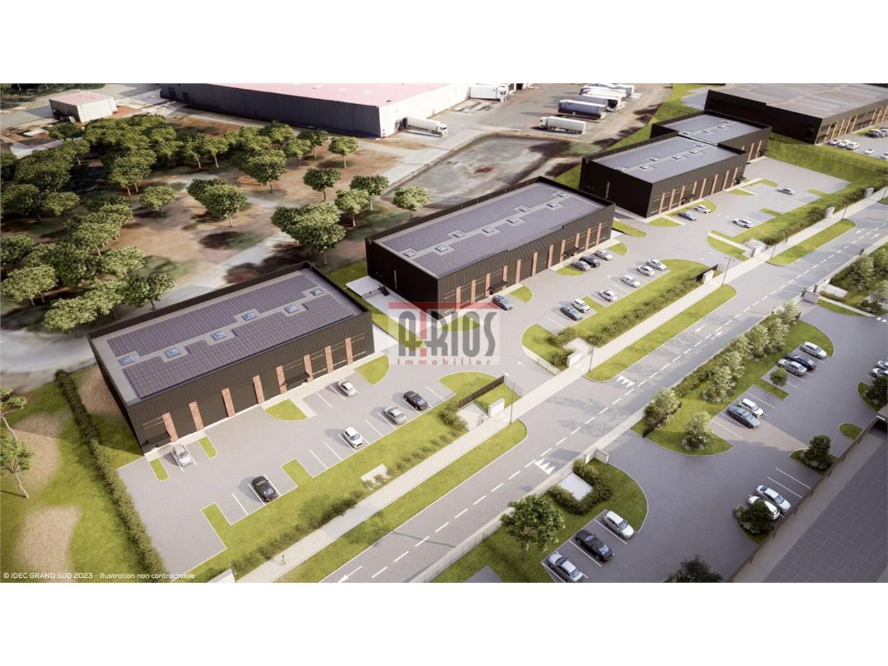 Location entrepôts 770 m² non divisibles