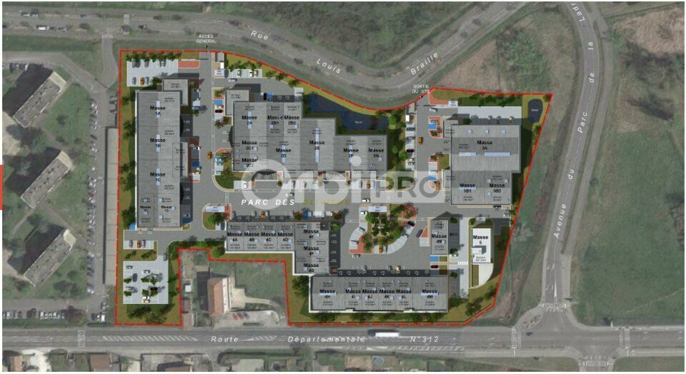 Vente local d''activites 6305.24 m² divisibles à partir de 187.5 m²