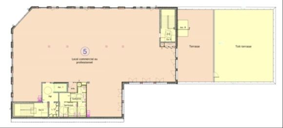Vente bureaux 514 m² non divisibles