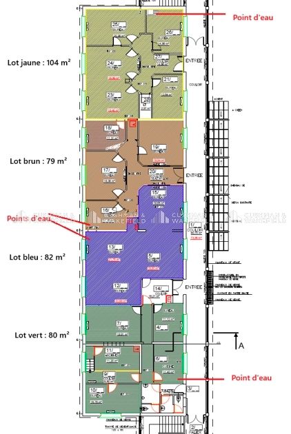 Location bureaux 820 m² divisibles à partir de 30 m²