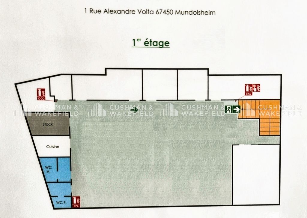 Location bureaux 385 m² non divisibles