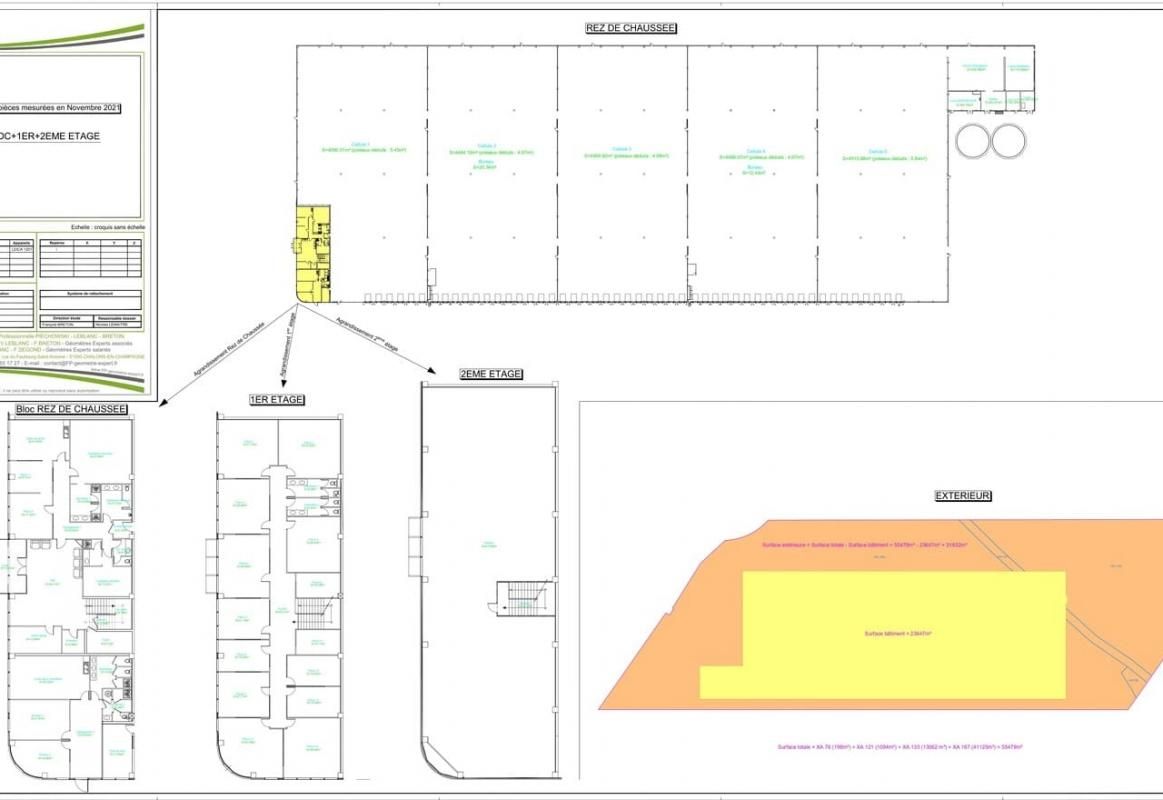 Location entrepôts 24051 m² non divisibles