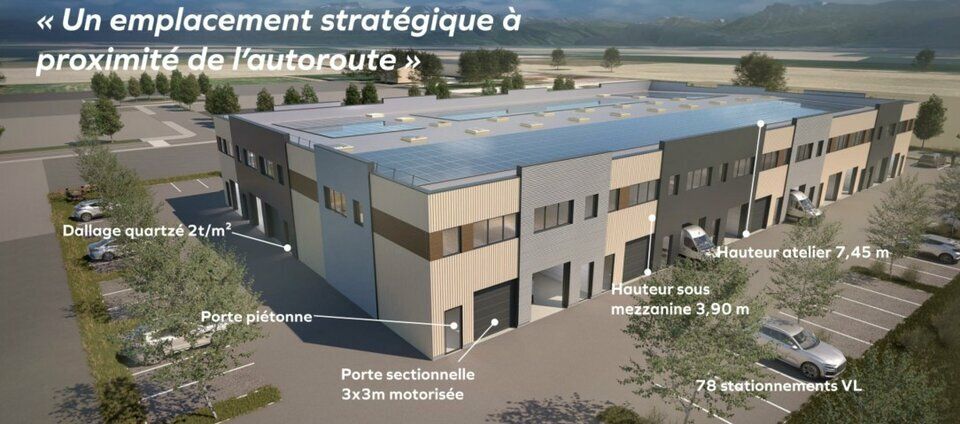 Location local d''activites 3312 m² divisibles à partir de 576 m²