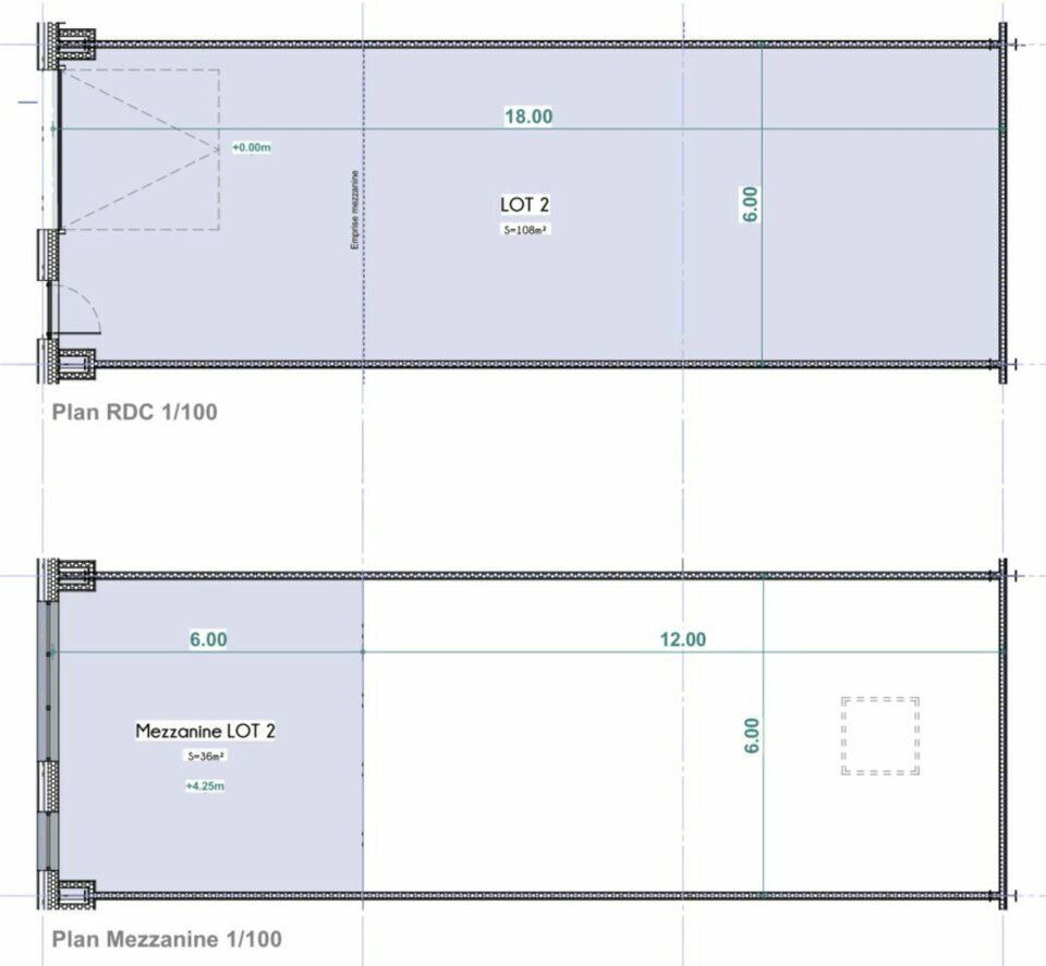 Vente local d''activites 144 m² non divisibles