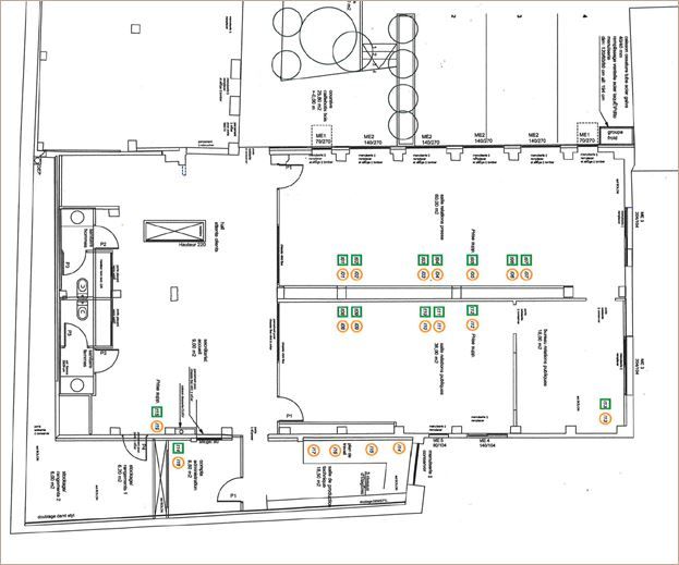 Location Bureaux récents 130 m² non divisibles