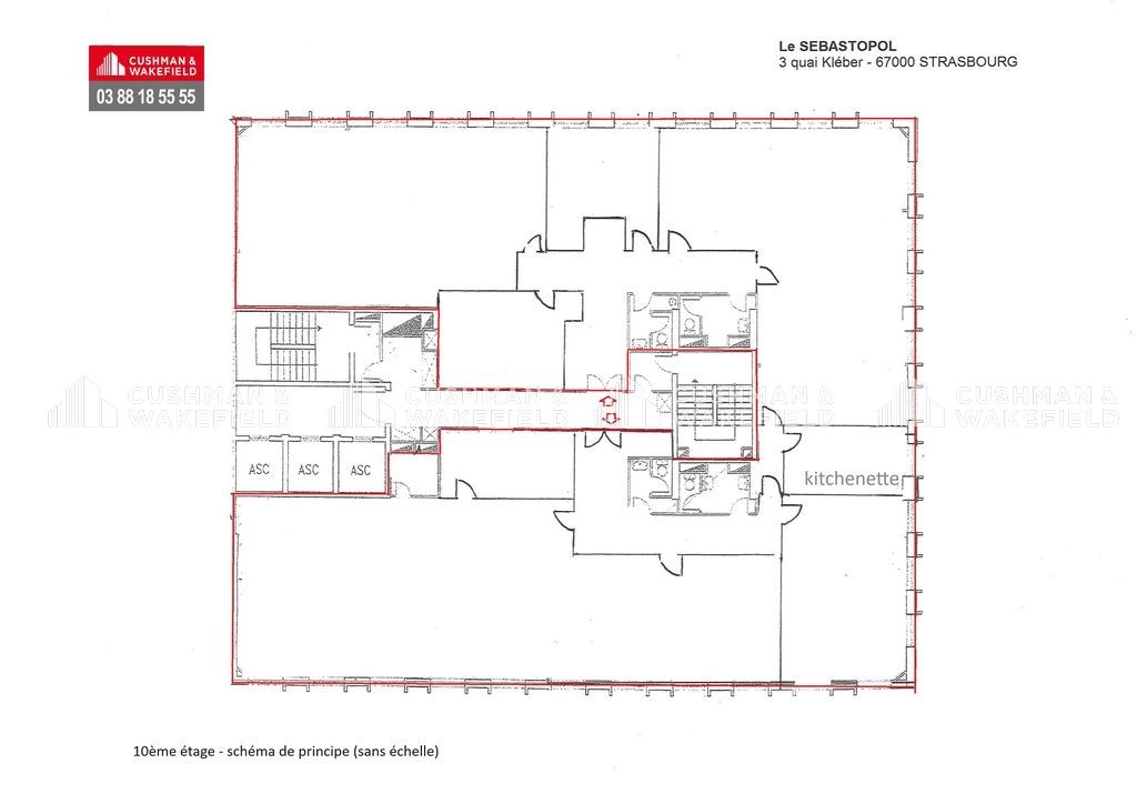 Vente bureaux 512 m² divisibles à partir de 255 m²