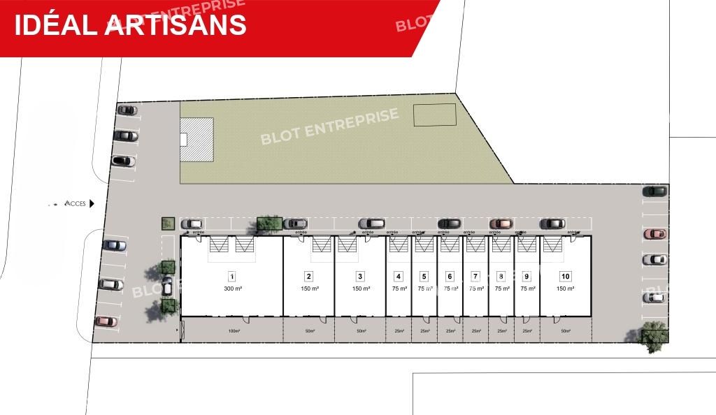 Vente entrepôts 75 m² non divisibles