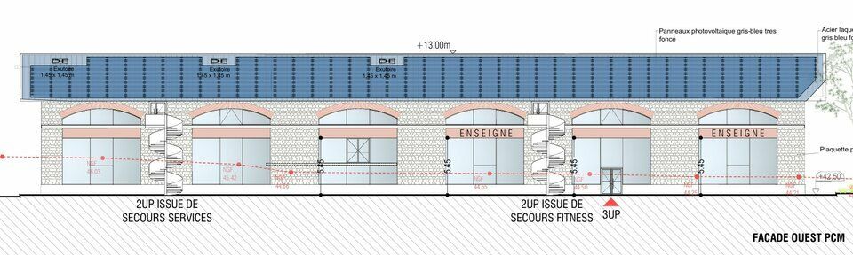 Location local commercial 509 m² non divisibles