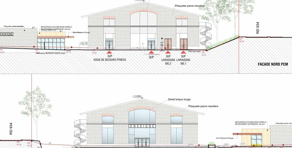 Local commercial de 509m² environ