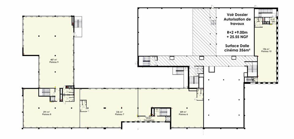 Vente bureaux 309 m² non divisibles