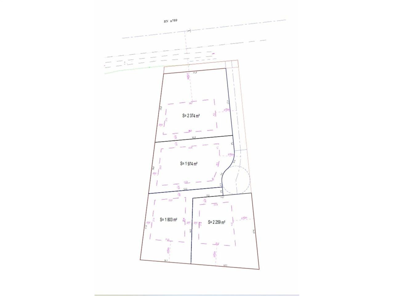 TERRAIN DIVISIBLE A VENDRE BORD RN89 BEYCHAC ET CAILLAU