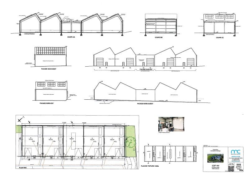 Location entrepot 313 m² à CORDEMAIS