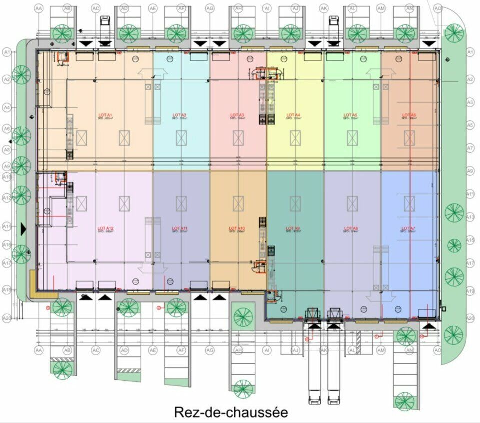 Location local professionnel 5608 m² divisibles à partir de 298 m²