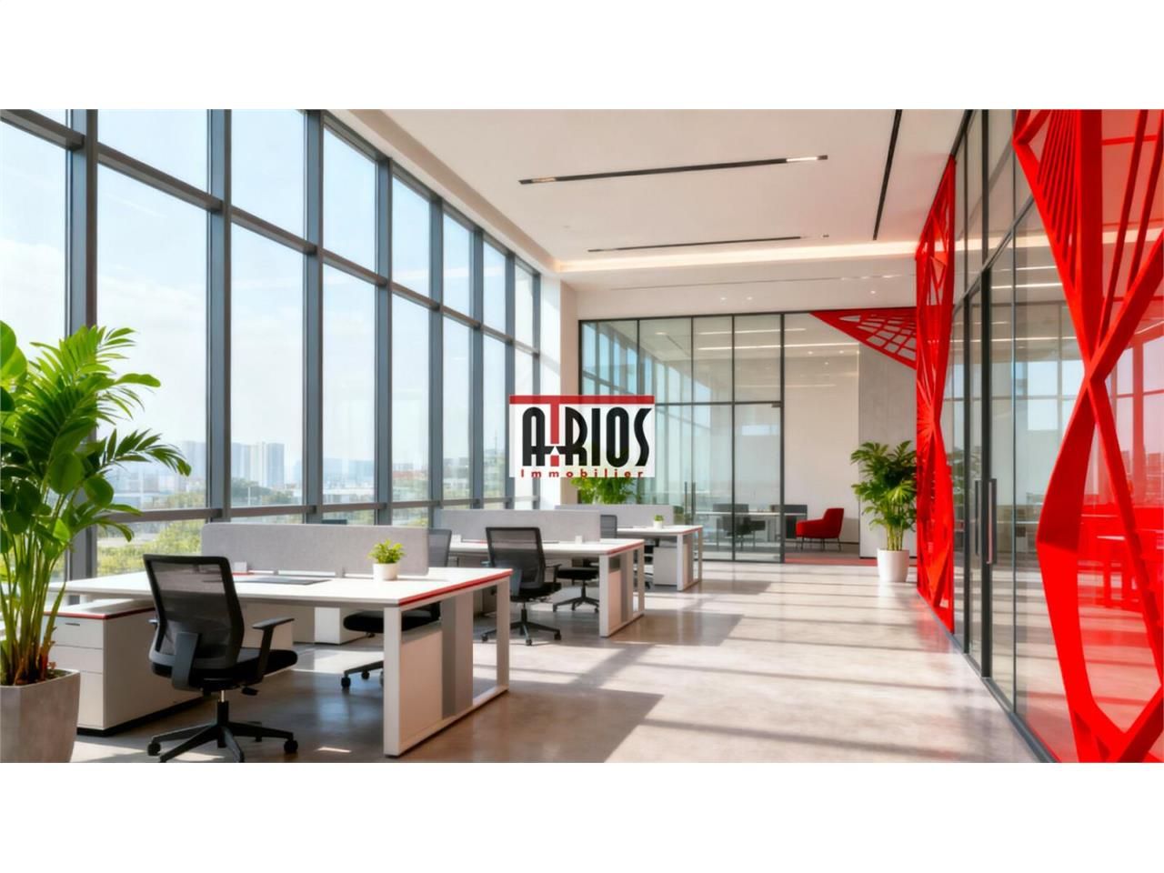 Vente bureaux 615 m² non divisibles