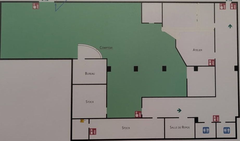 Location local commercial 400.00 m² à LIMOGES