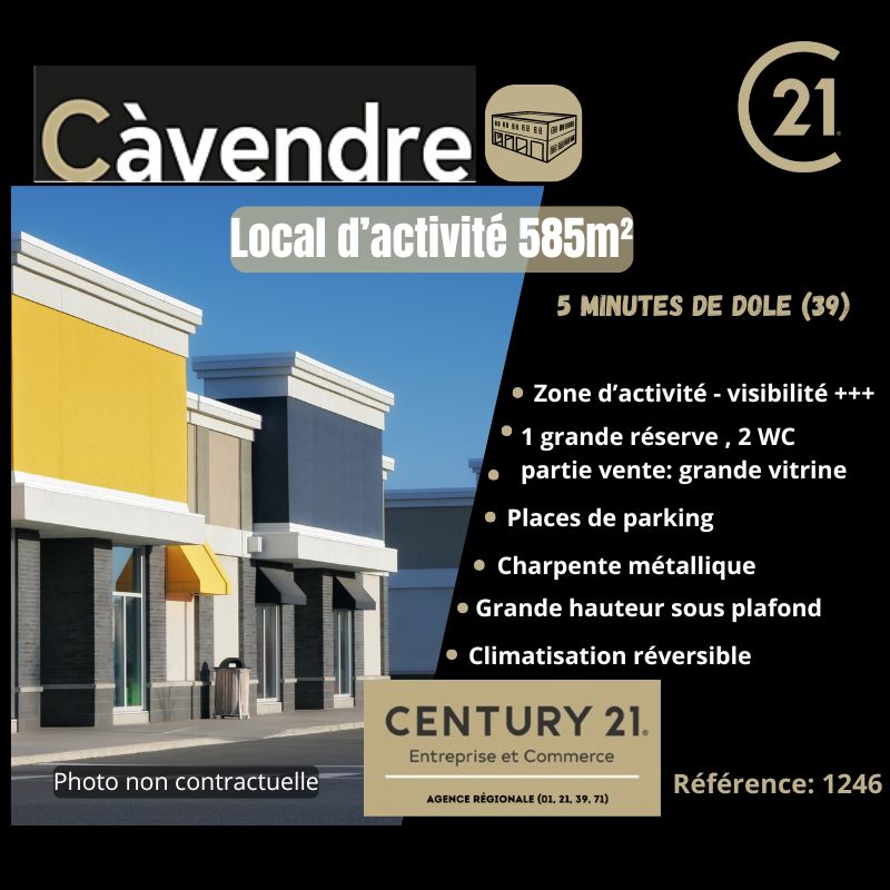 Vente local 585.00 m² à DOLE