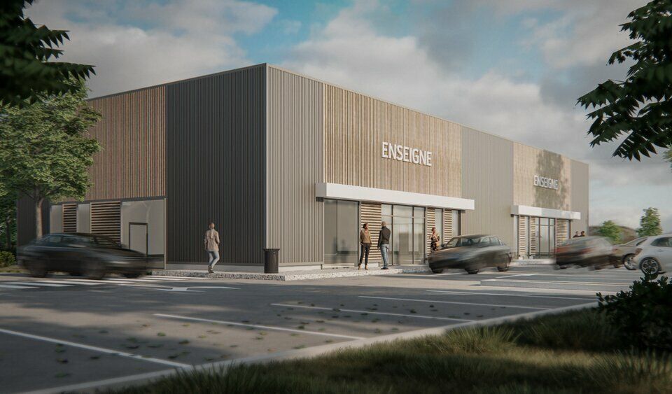 Location local commercial 400 m² non divisibles