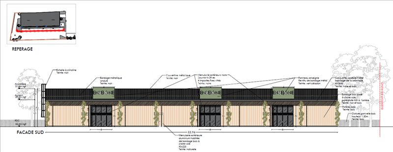 A LOUER LOCAL Commercial de 420 M² ENVIRON