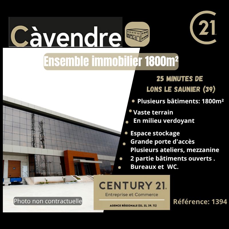 Vente local 1800.00 m² à LONS LE SAUNIER