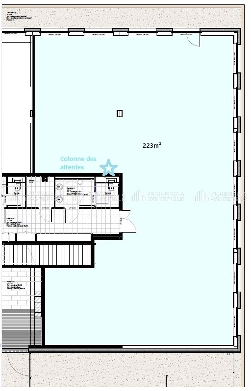 Location bureaux 353 m² divisibles à partir de 130 m²
