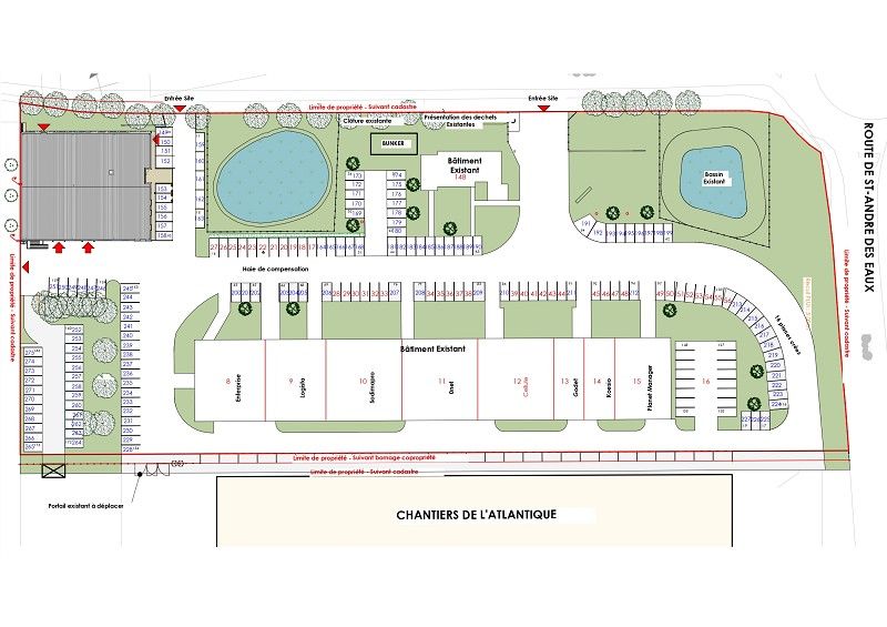 Location bureaux 180 m² à ST NAZAIRE