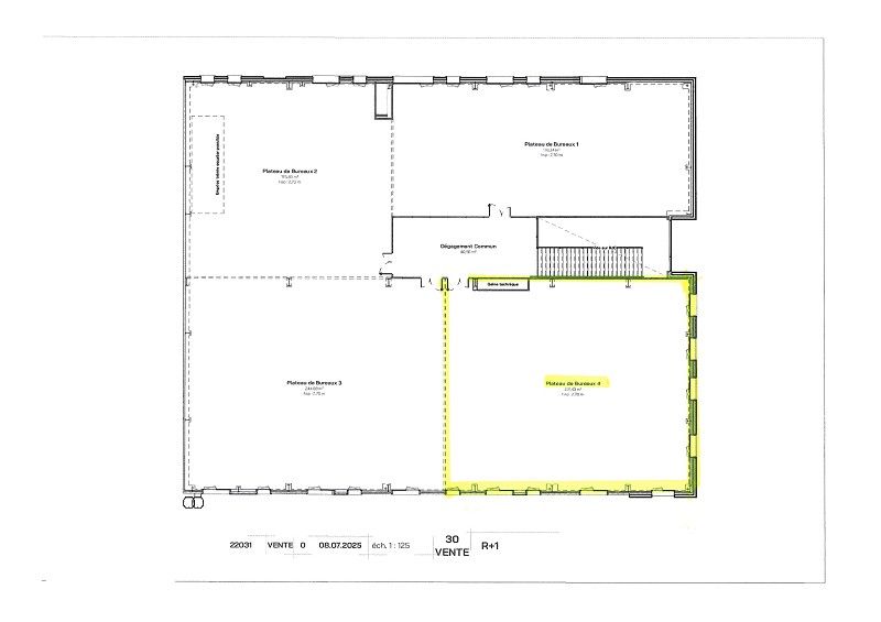 Location bureaux 243 m² à ST NAZAIRE
