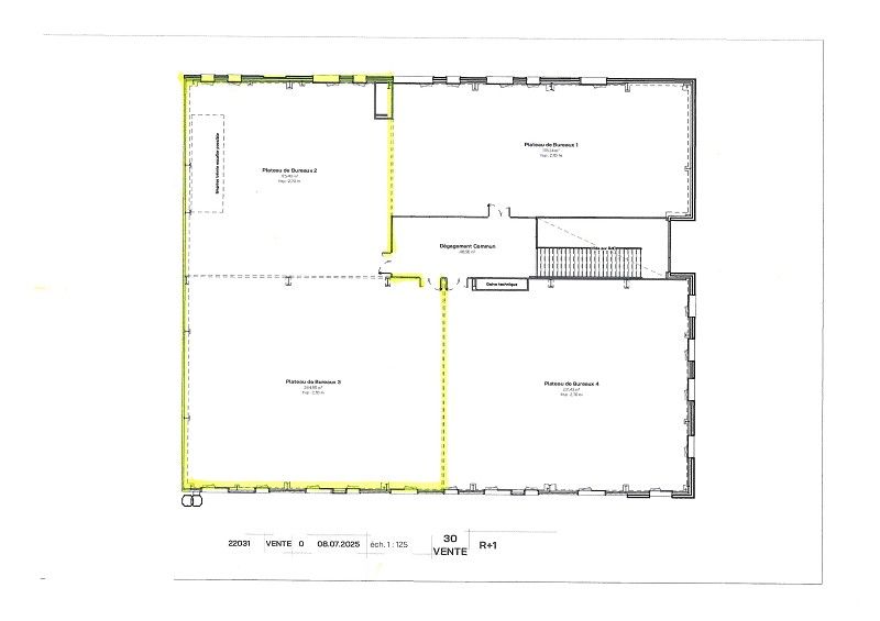 Location bureaux 414 m² à ST NAZAIRE