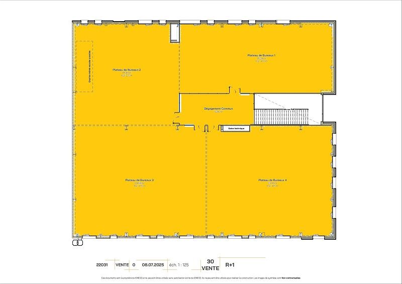 Location bureaux 895 m² à ST NAZAIRE