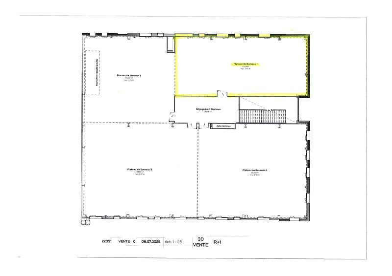 Location bureaux 176 m² à ST NAZAIRE