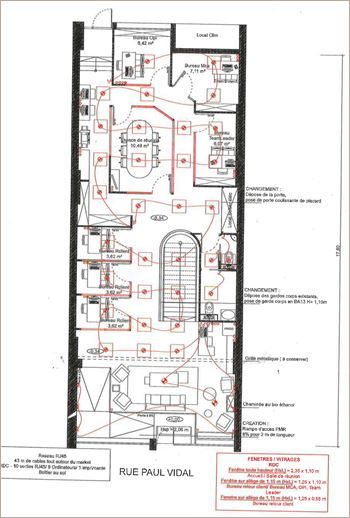 Location Bureaux récents 350 m² non divisibles