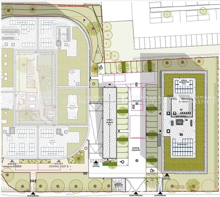 Vente bureaux 3893 m² divisibles à partir de 277 m²