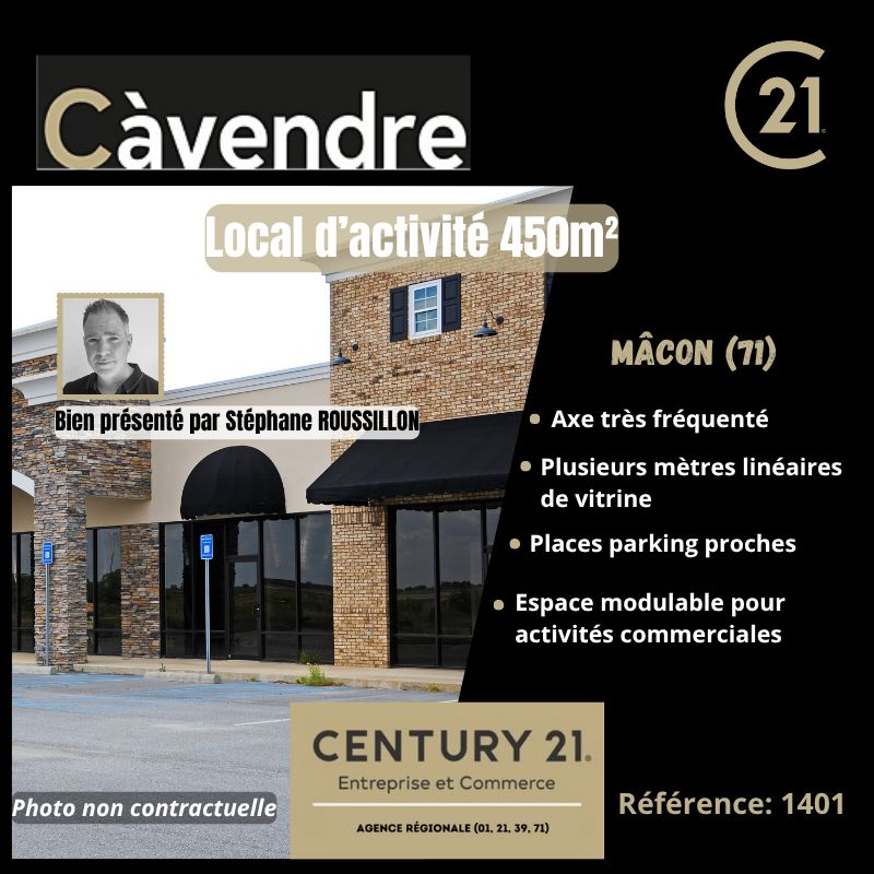 Vente local 450.00 m² à MACON