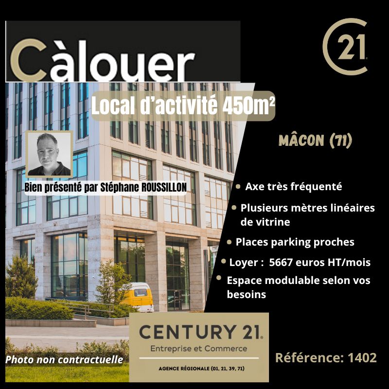 Location local 450.00 m² à MACON