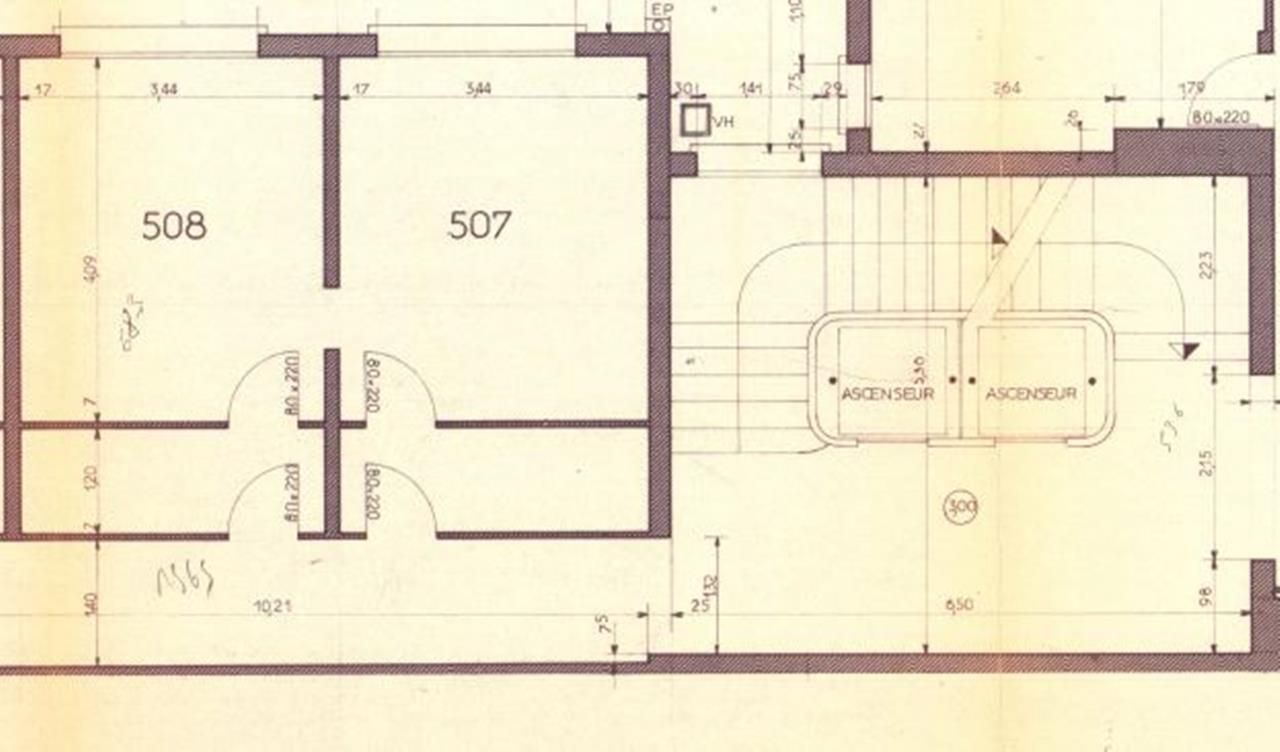 Plan ciblé des lots 507 et 508