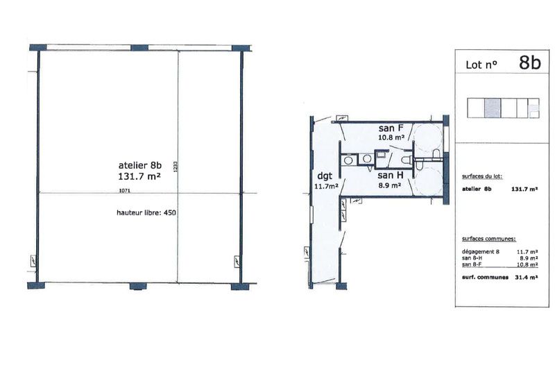 Local d'activité de 139 m² à louer - Vendargues