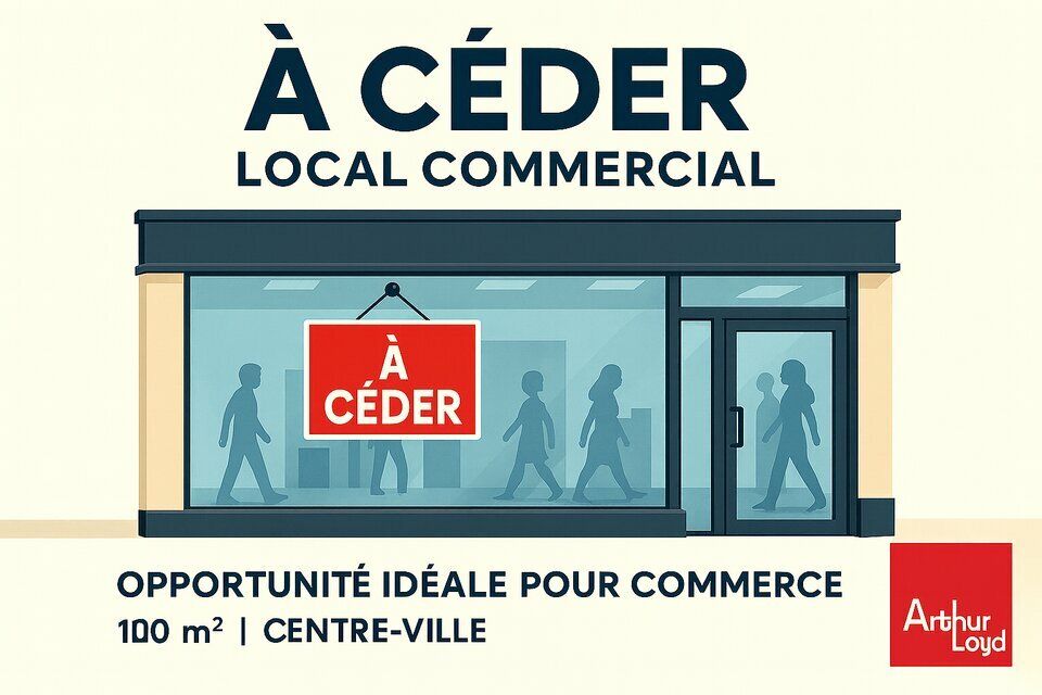Location local commercial 100 m² non divisibles