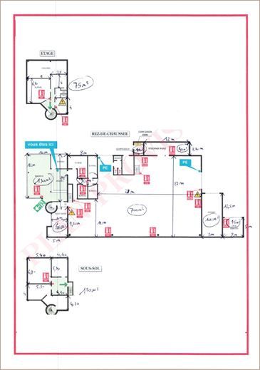 Location Locaux d'activité 1360 m² non divisibles