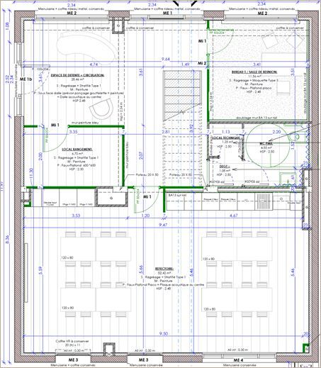 Location Bureaux récents 200 m² non divisibles