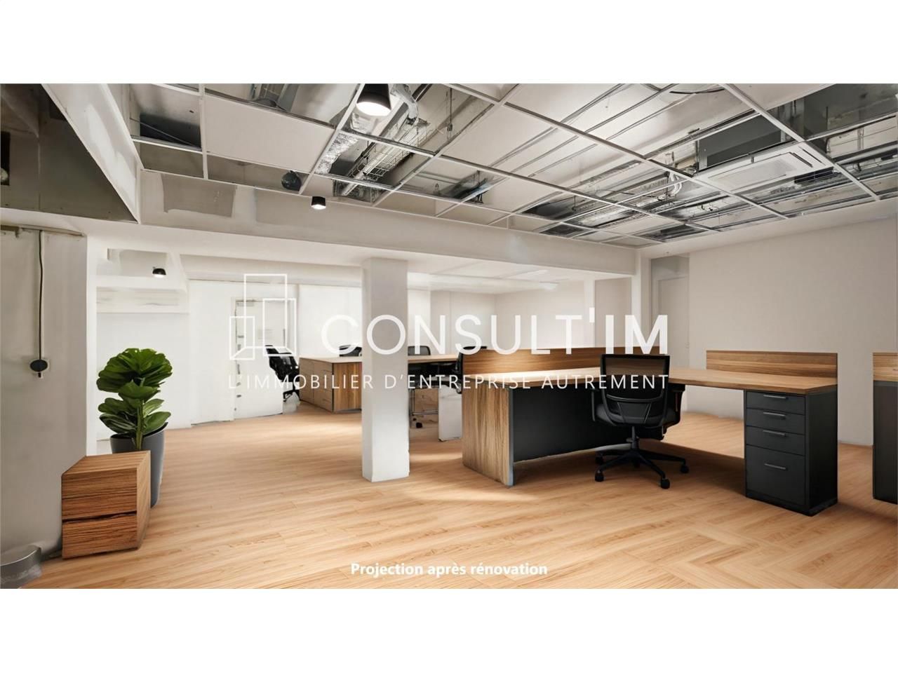 Location bureaux 185 m² divisibles à partir de 65 m²